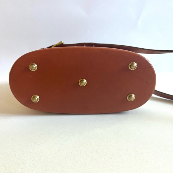 DOONEY & BOURKE Leather Crossbody or Shoulder Bag, White and Brown - Picture 10 of 13